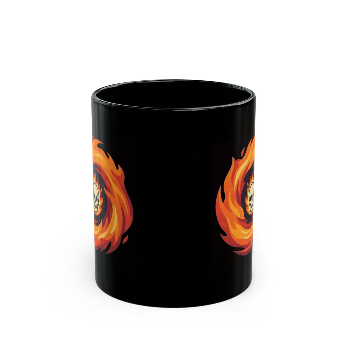 "Hellfire" Black Ceramic Mug