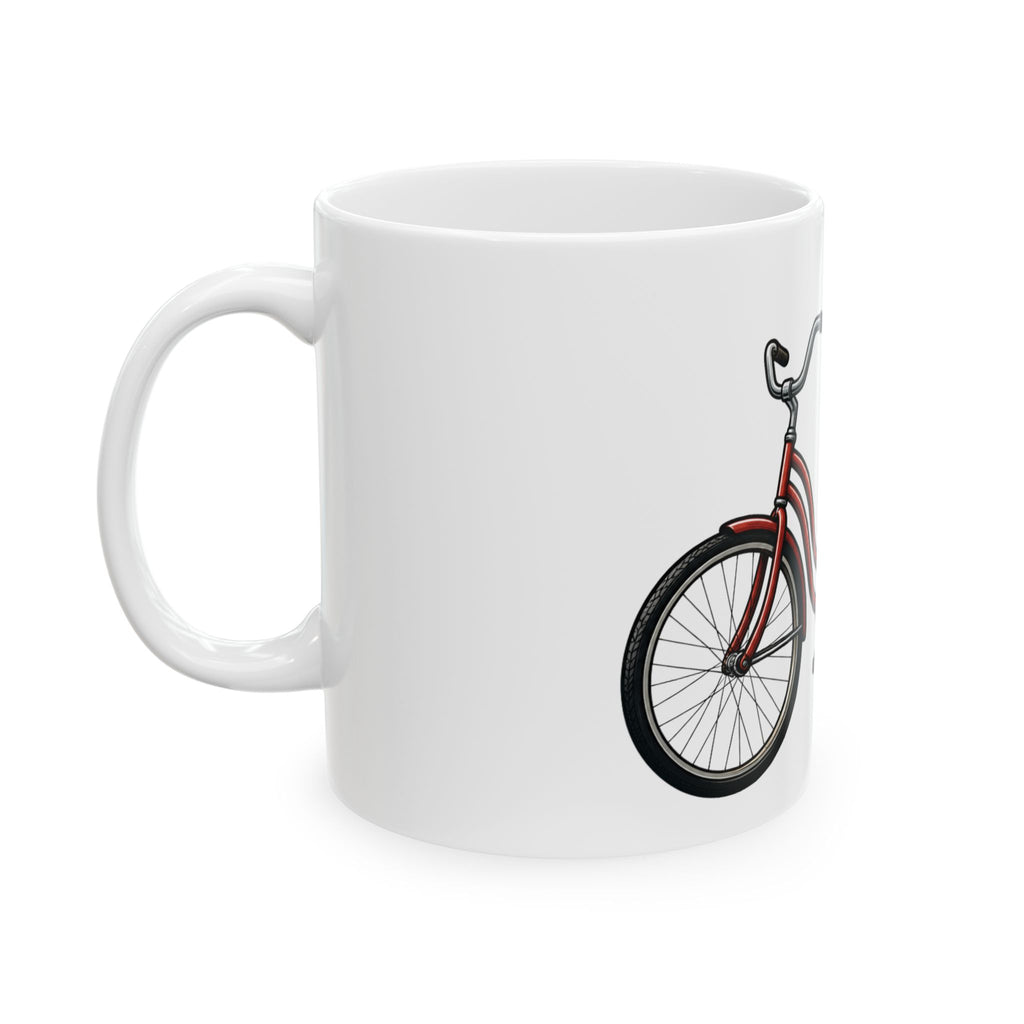 "Third Wheel Brewing" White Ceramic Mug — Graphic