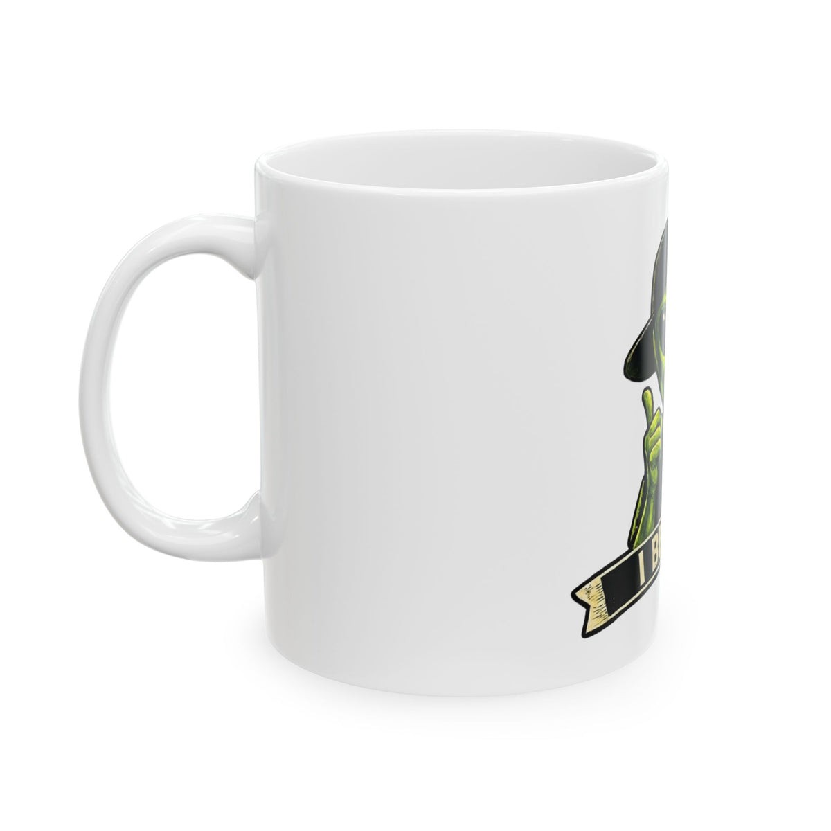 "I Believe" White Ceramic Mug — Graphic