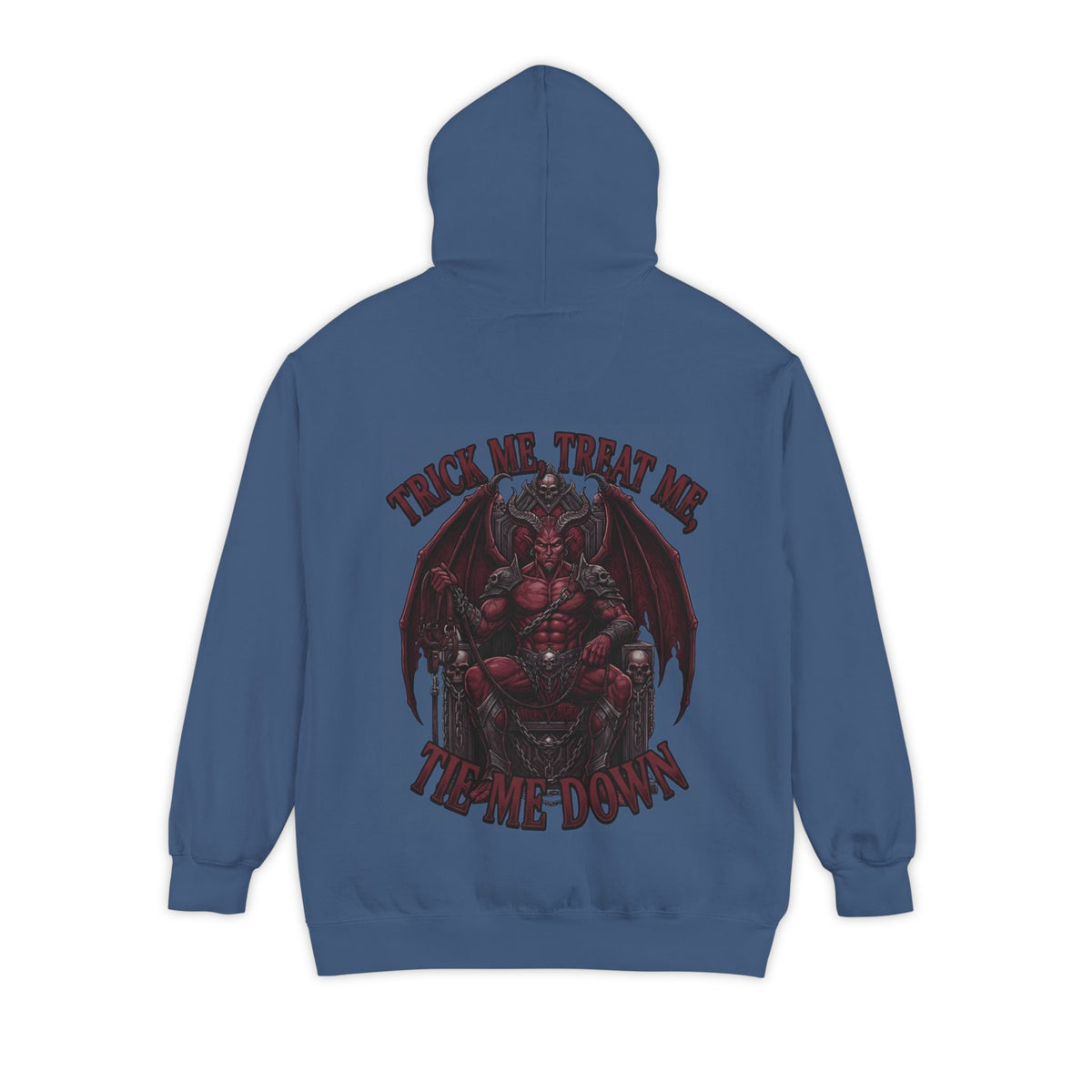 Color: True Navy | Trick Me Treat Me Tie Me Down Garment-Dyed Hoodie