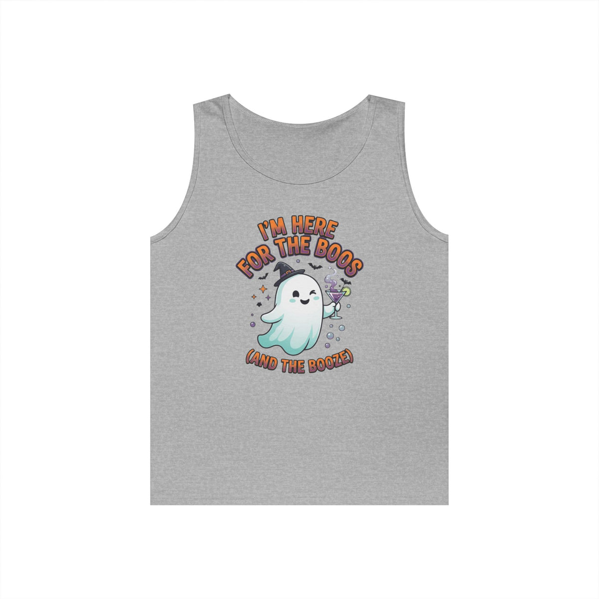 Color: Sport Grey | I'm Here For The Boos Tank Top