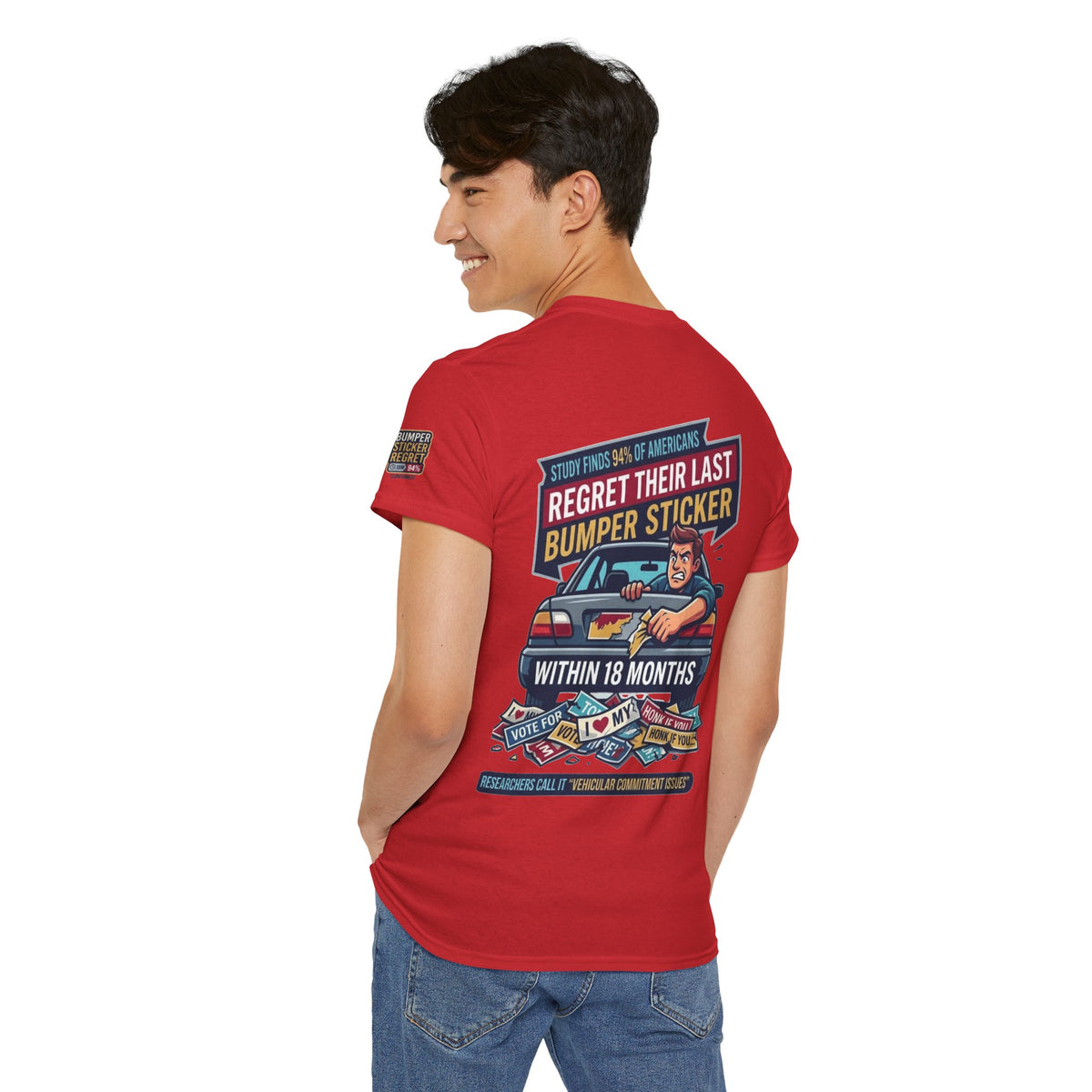 "Bumper Sticker Regret" Premium Graphic Tee