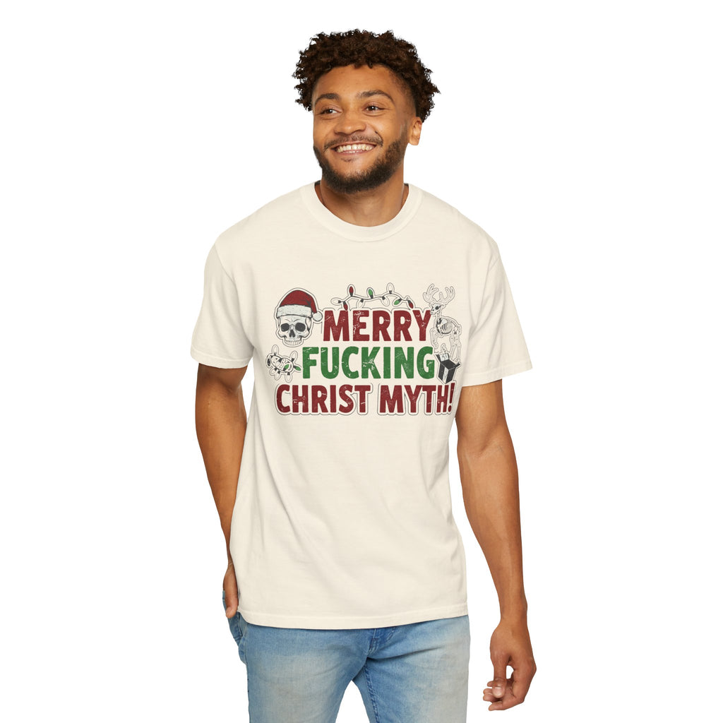 "MF Christ Myth" Unisex Garment-Dyed T-shirt
