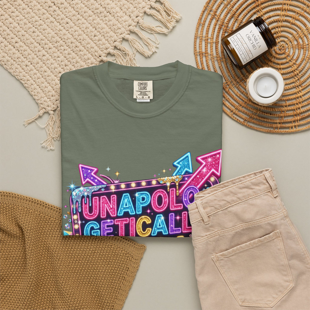 Unapoligetically Extra Unisex Garment-Dyed Tee