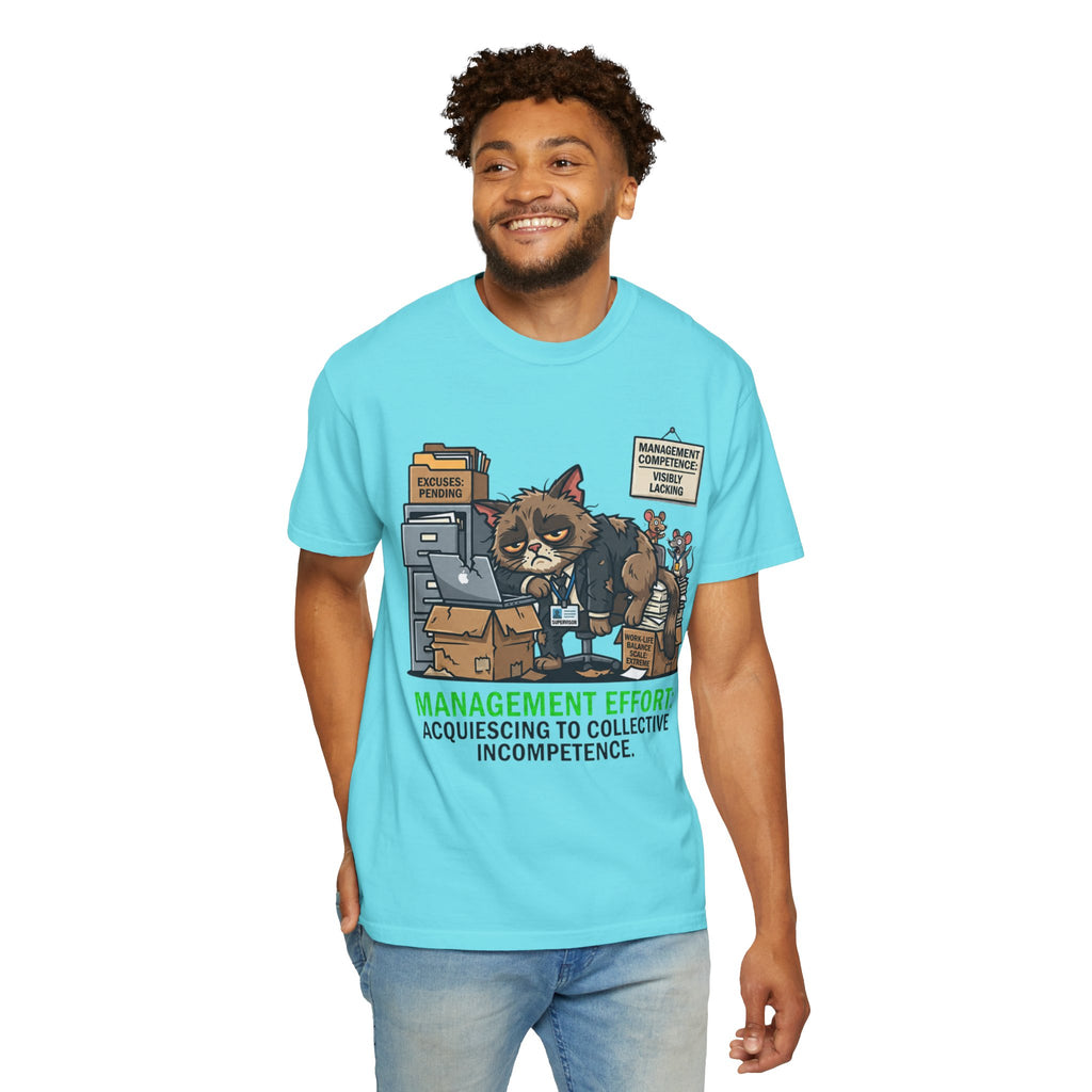 "Acquiescing to Collective Incompetence" Unisex Garment-Dyed Tee