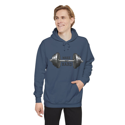 Make Me Hard - Morning Demands | Garment-Dyed Hoodie — AttitudeShirts