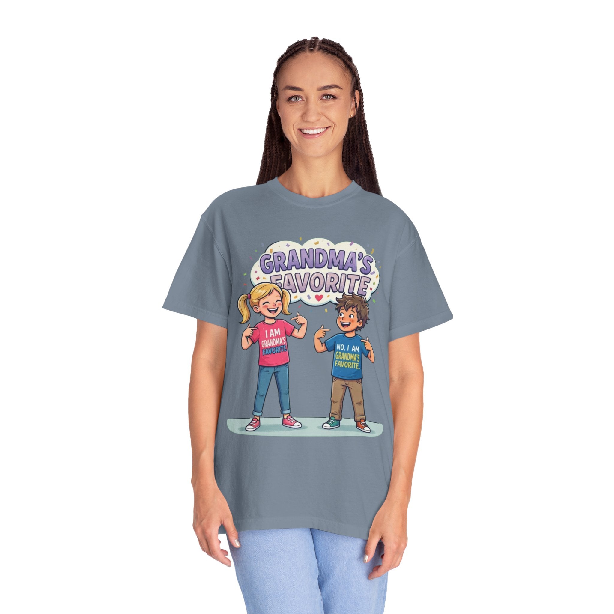 "Grandma's Favorite" Unisex Garment-Dyed Tee