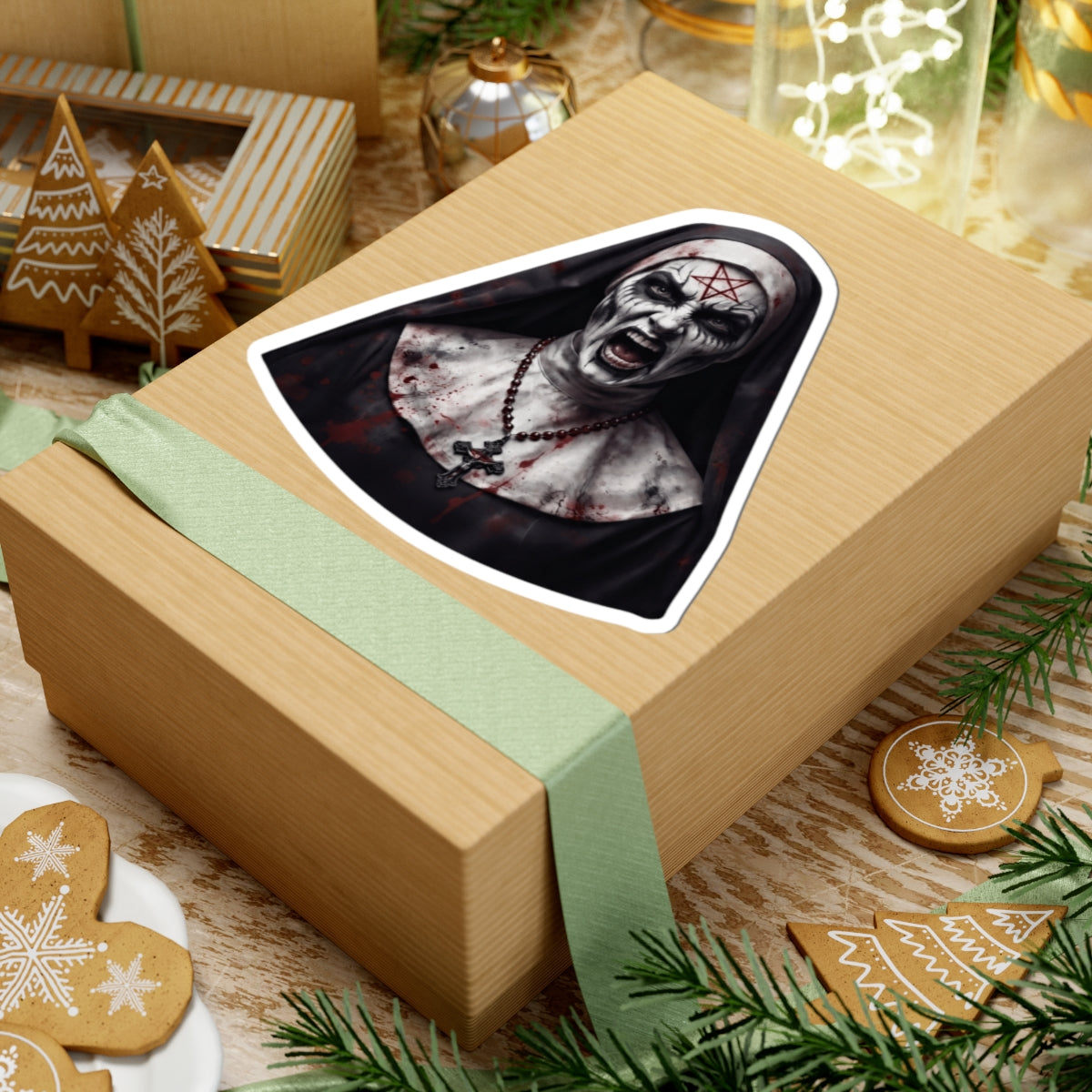 "Naughty Nun" Sticker