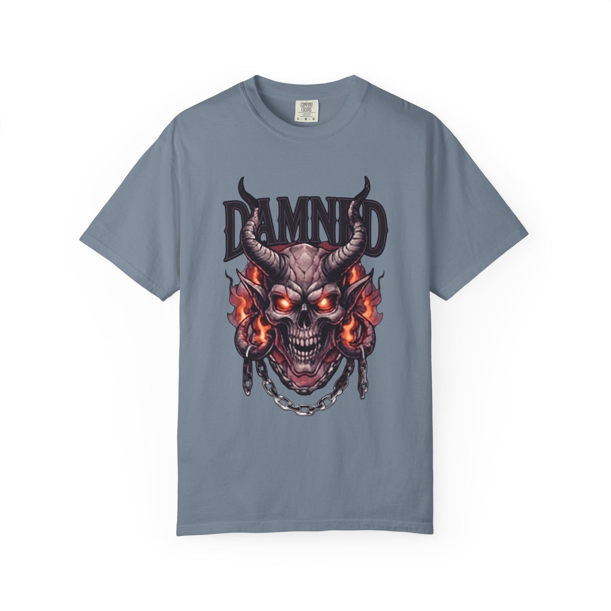 Color: Blue Jean | Damned Unisex Garment-Dyed Tee