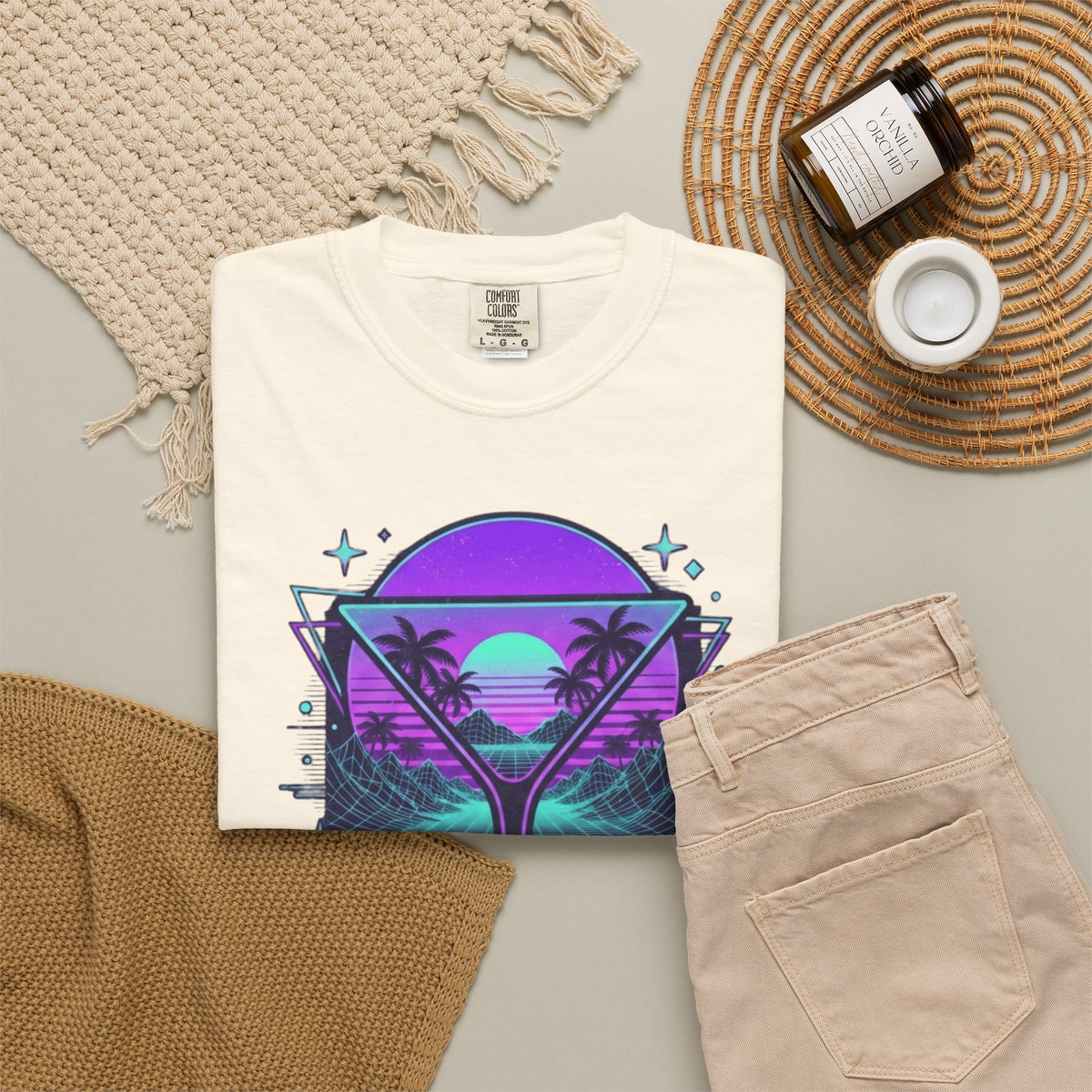 "Up All Night" Unisex Garment-Dyed Tee