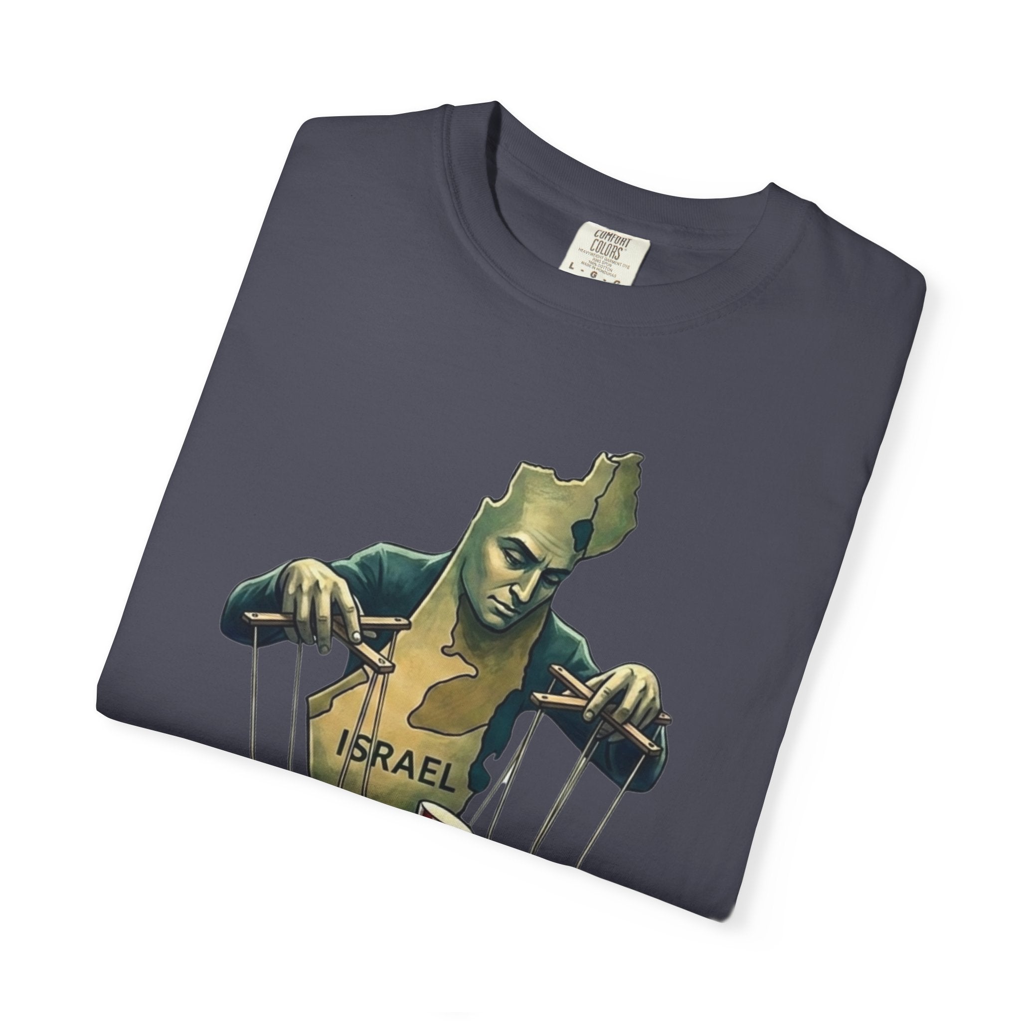 "The Global Puppet Master" Unisex Garment-Dyed T-shirt