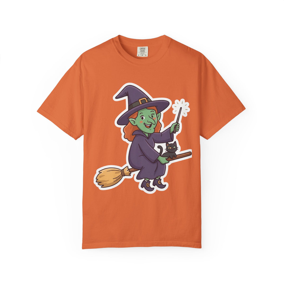 Color: Burnt Orange | Witch Unisex Garment-Dyed Tee