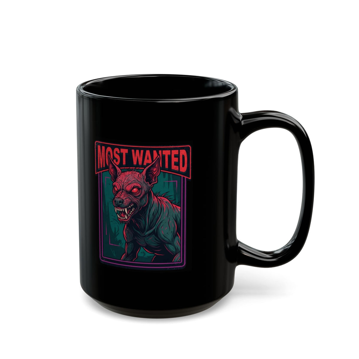 "Chupacabra (Puerto Rico-Latin America)" Black Ceramic Mug