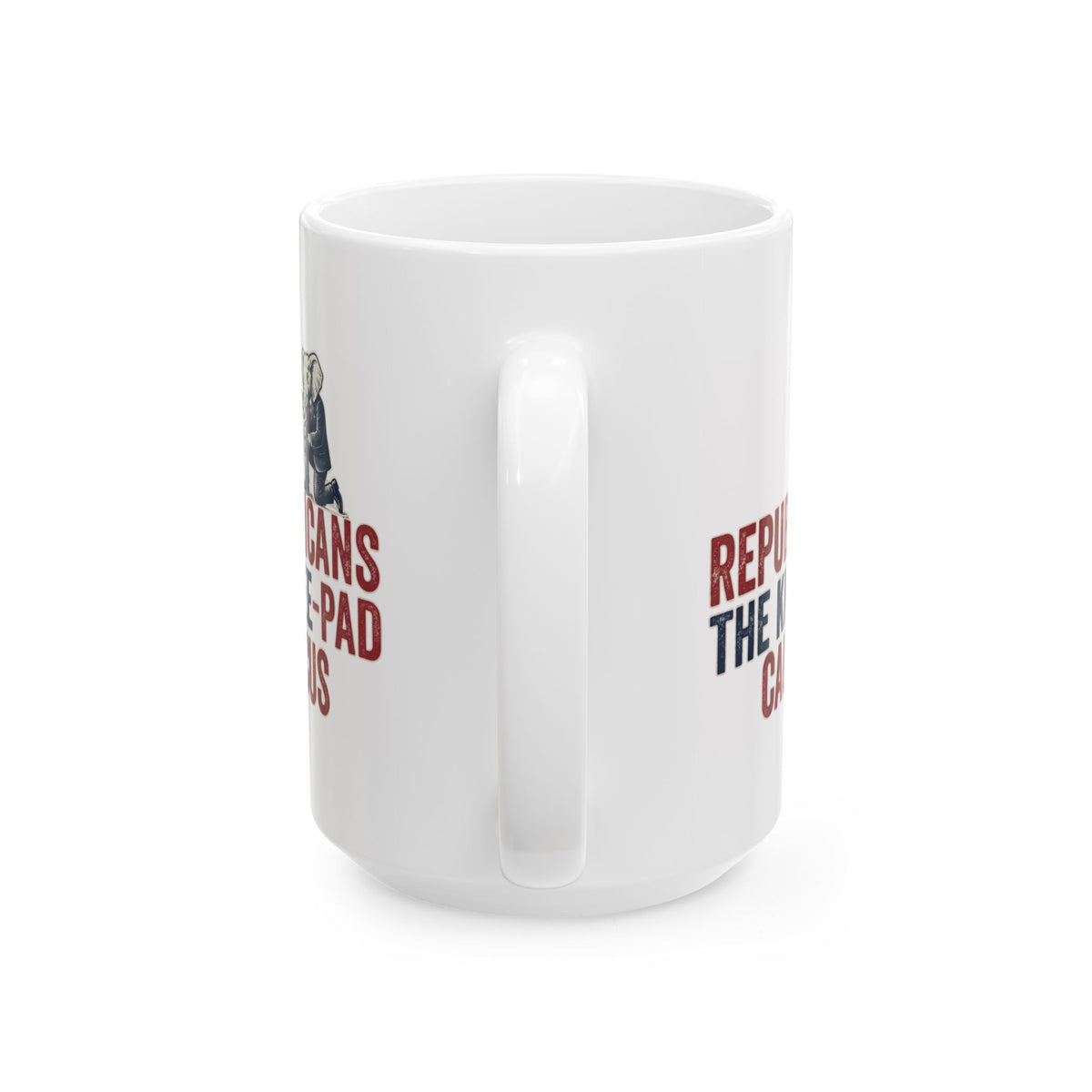 "The Knee Pad Caucus" White Ceramic Mug