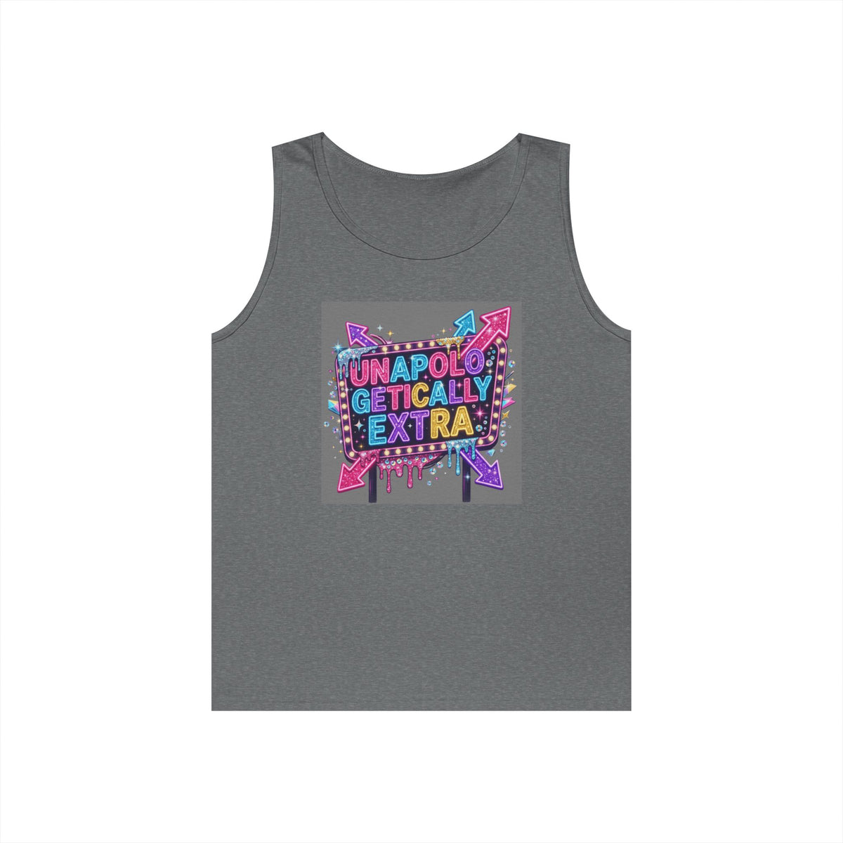 Color: Graphite Heather | Unapoligetically Extra Tank Top