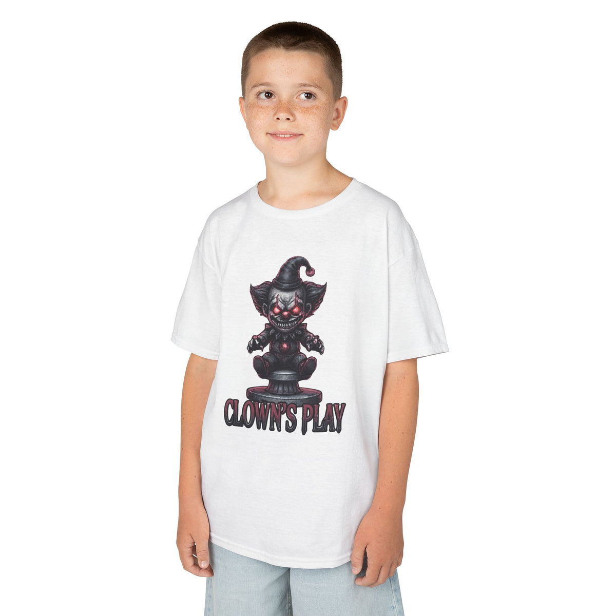 Color: White | Clown Play Kids Tee