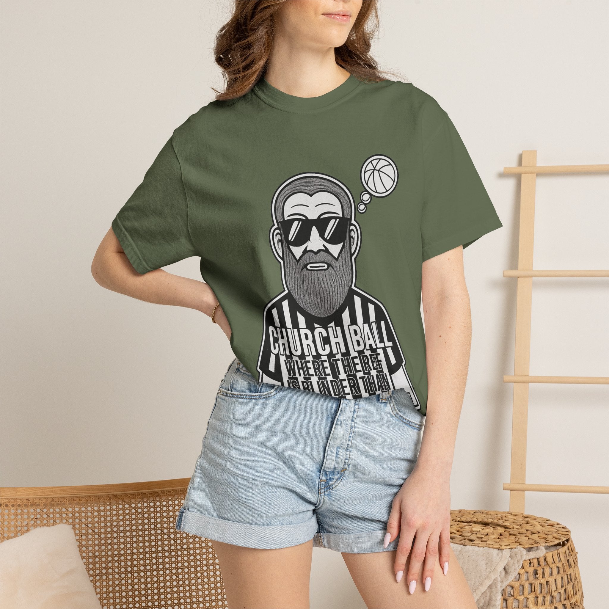 "Church Ball: Blinder Than Methuselah" Unisex Garment-Dyed T-shirt