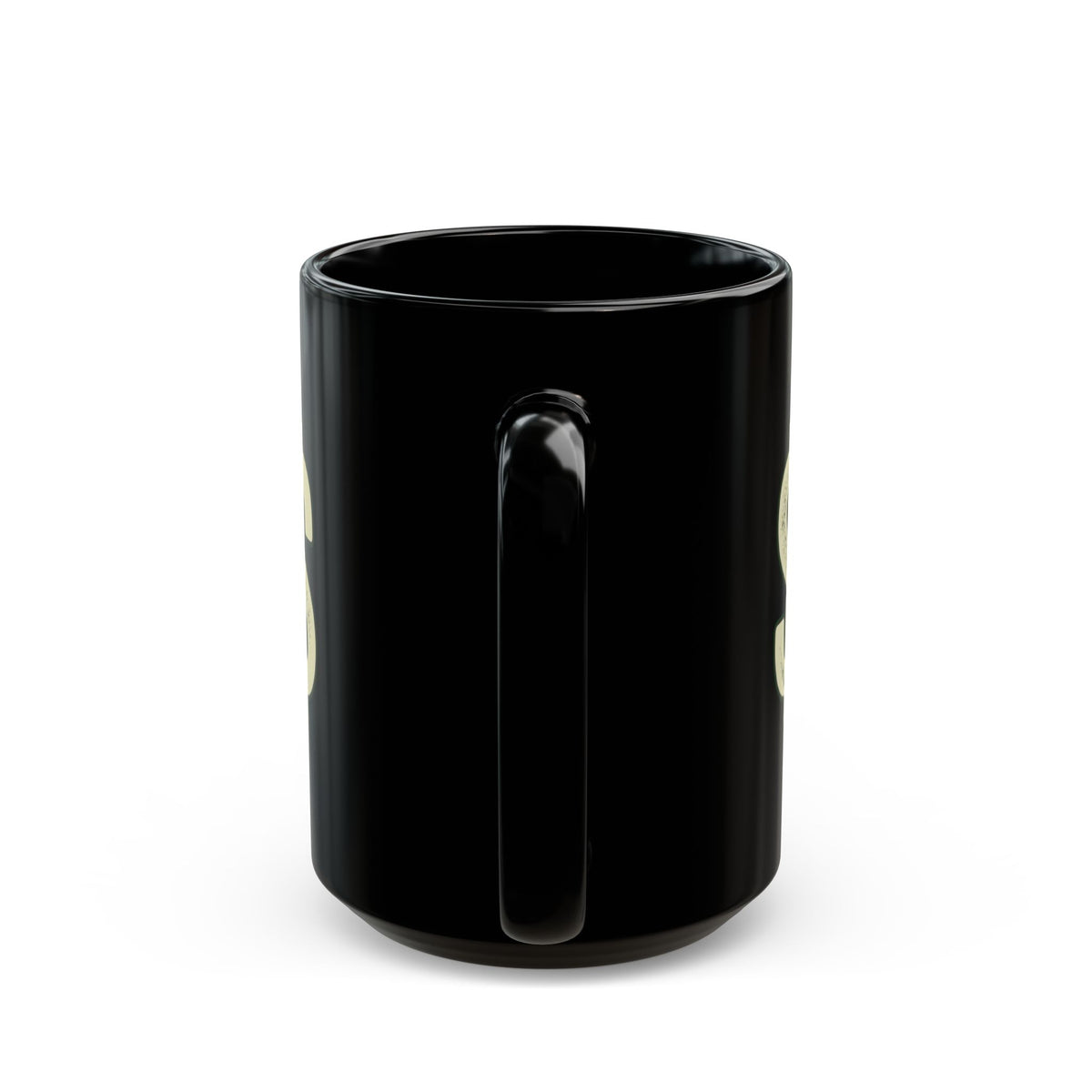 "Technically Wealthy" Black Ceramic Mug — Graphic