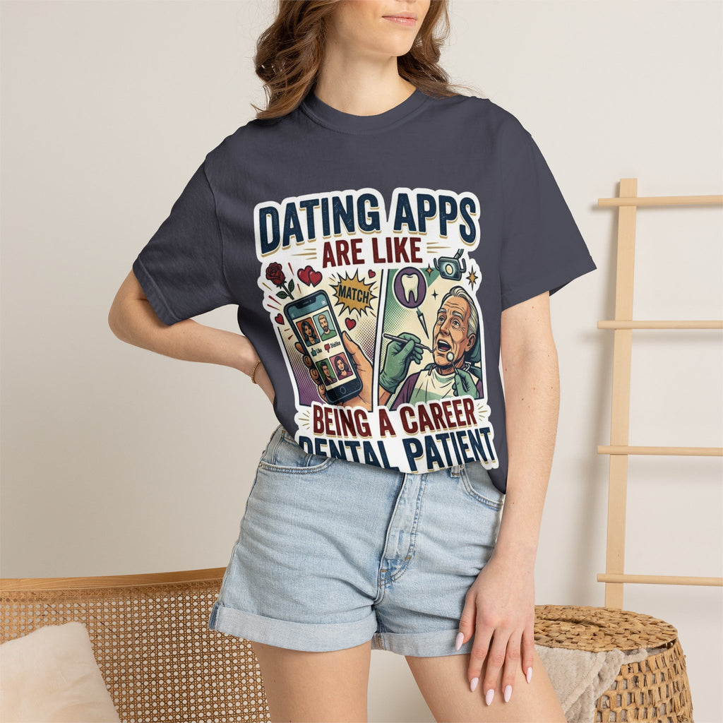 "Dating Apps" Unisex Garment-Dyed Tee