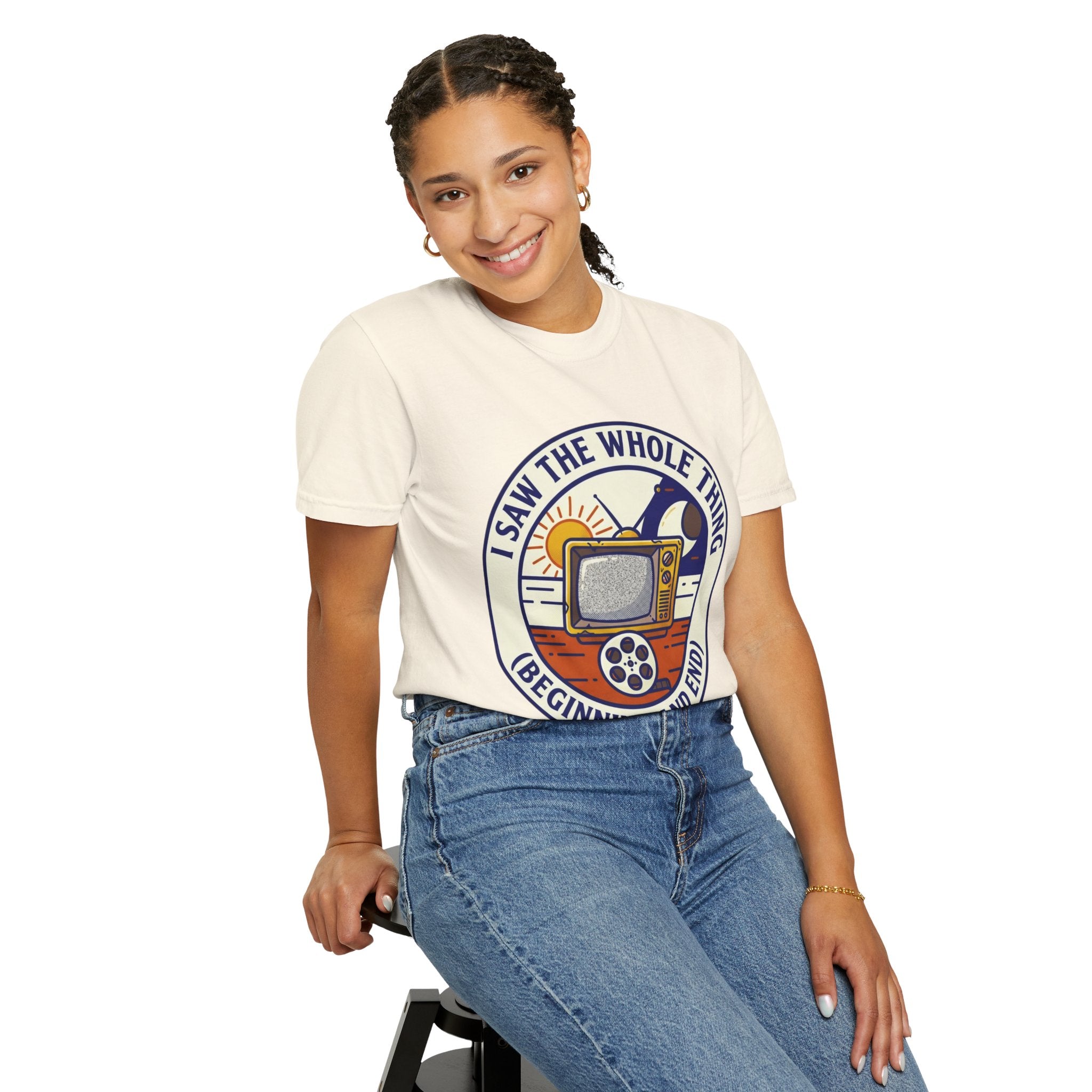 "I Saw The Whole Thing" Unisex Garment-Dyed Tee