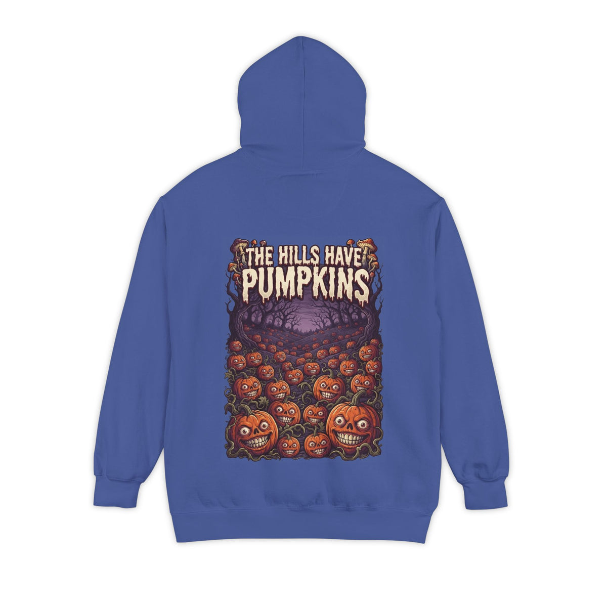 Color: Flo Blue | The Hills Have Pumpkins Garment-Dyed Hoodie