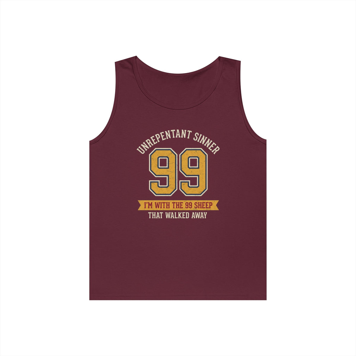 "Good Book Series 99 Unrepentant Sinner" Tank Top