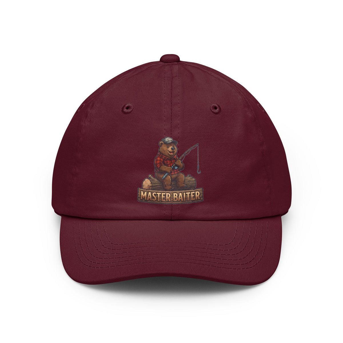 Color: Maroon | Bear Master Baiter Dad Hat