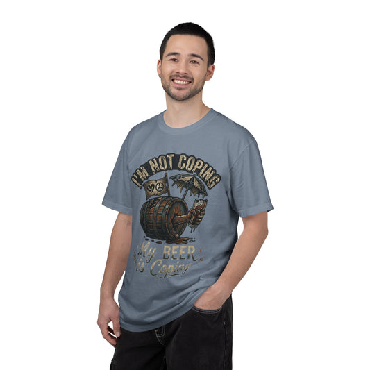 "Beer is Coping" Unisex Garment-Dyed Tee