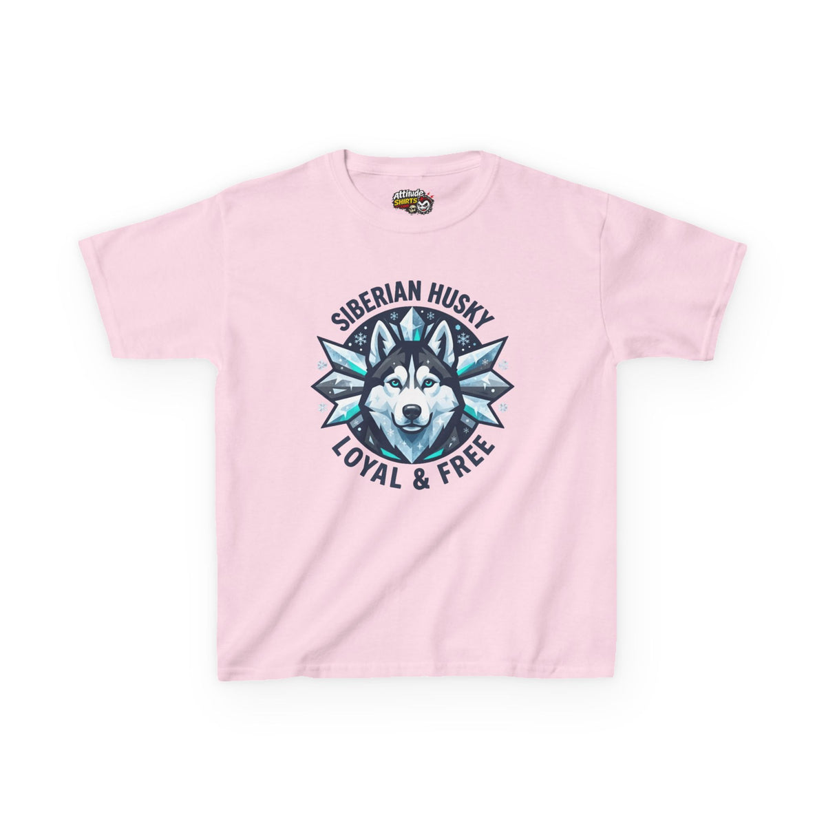 "Siberian Husky Loyal & Free" Kids Tee