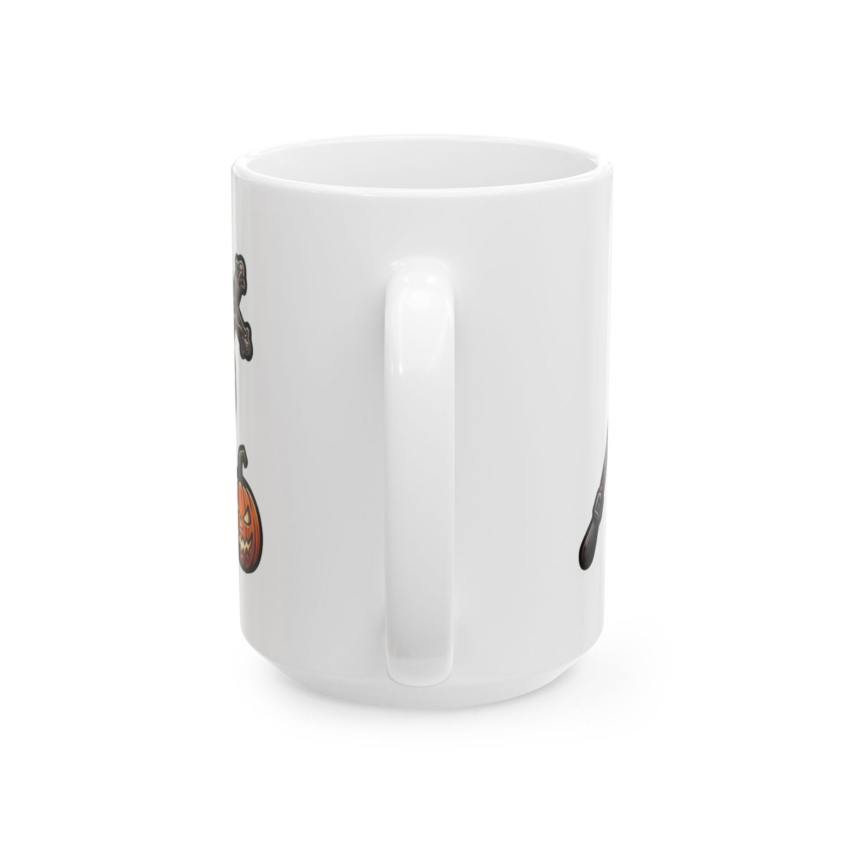 "Sexy Halloween Nun" White Ceramic Mug — Graphic