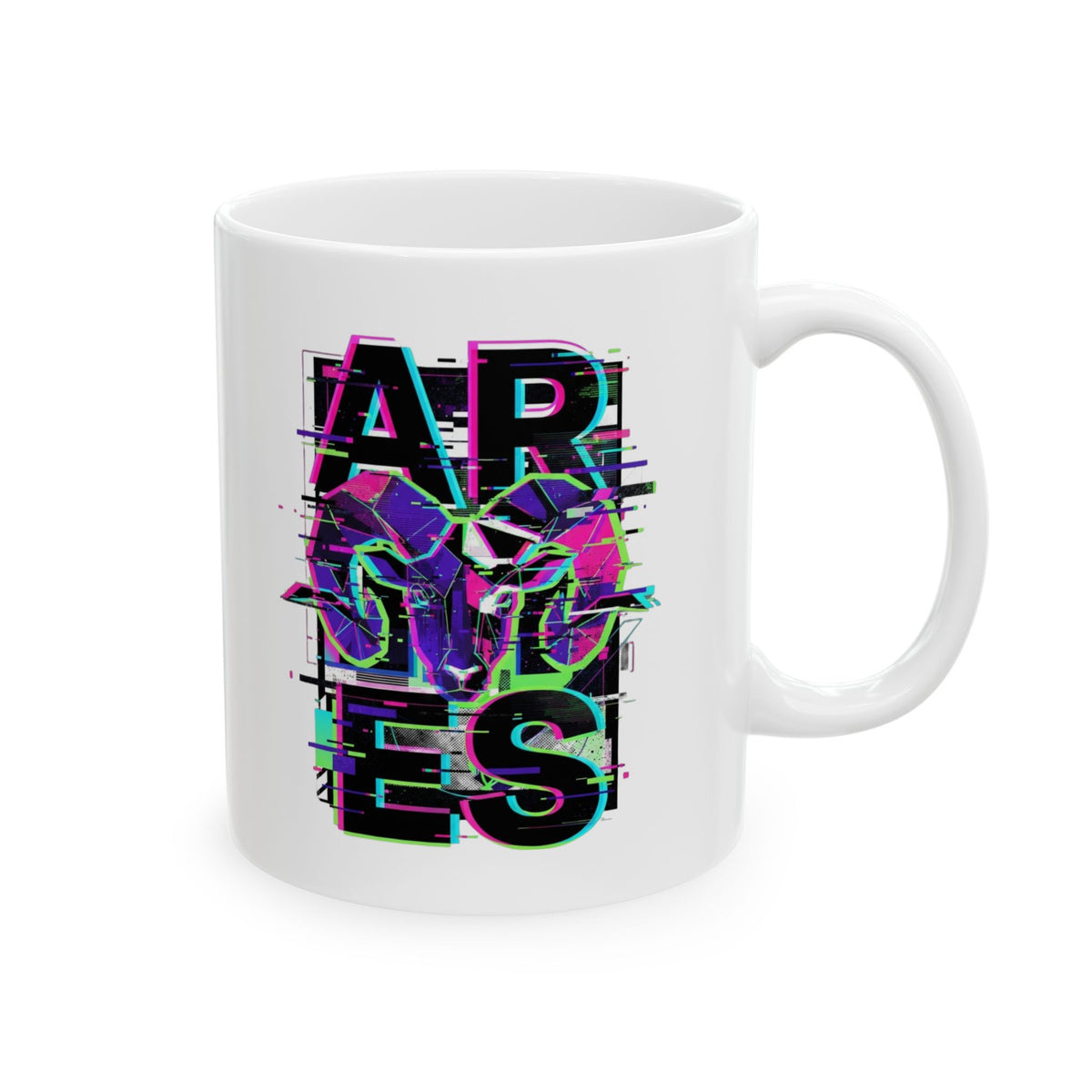 "Aries" White Ceramic Mug