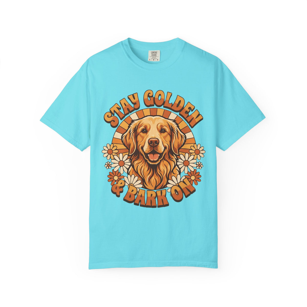"Stay Golden & Bark On" Unisex Garment-Dyed Tee