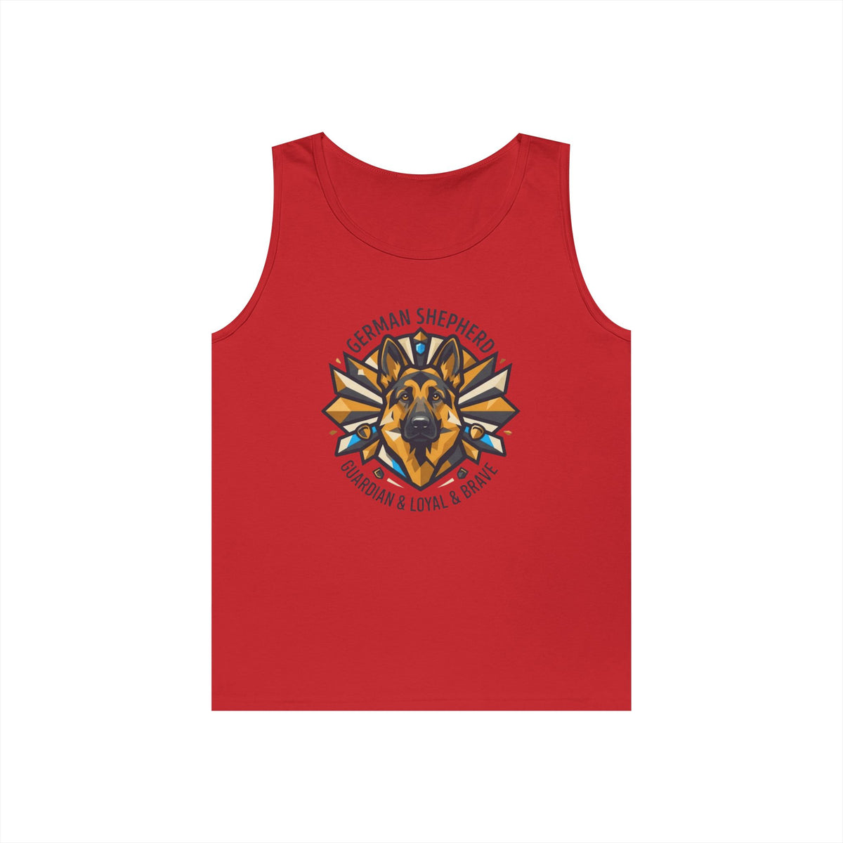 "German Shepherd Guardian Loyal Brave" Tank Top