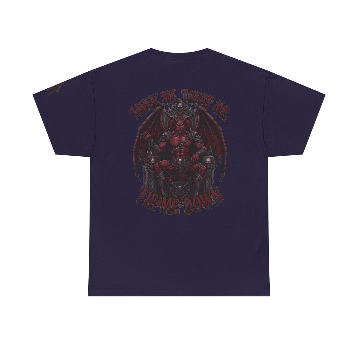 Color: Blackberry | Trick Me Treat Me Tie Me Down Premium Graphic Tee