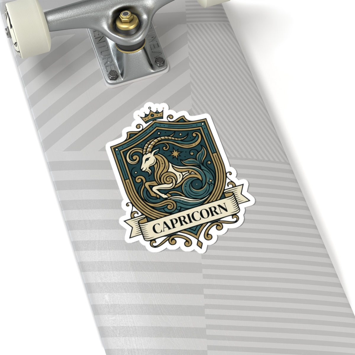 "Capricorn- The Sea-Goat Crest" Sticker — Main