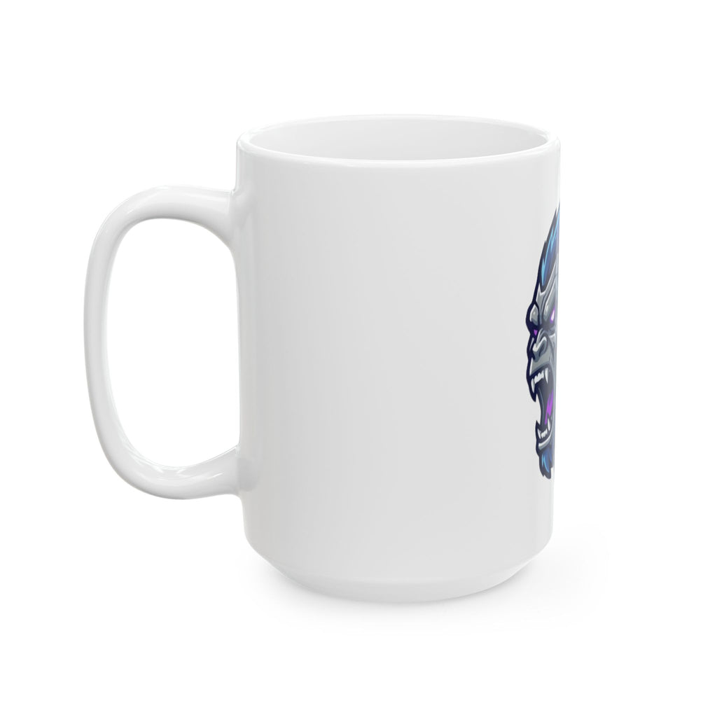 "Cyber Gorilla" White Ceramic Mug — Graphic