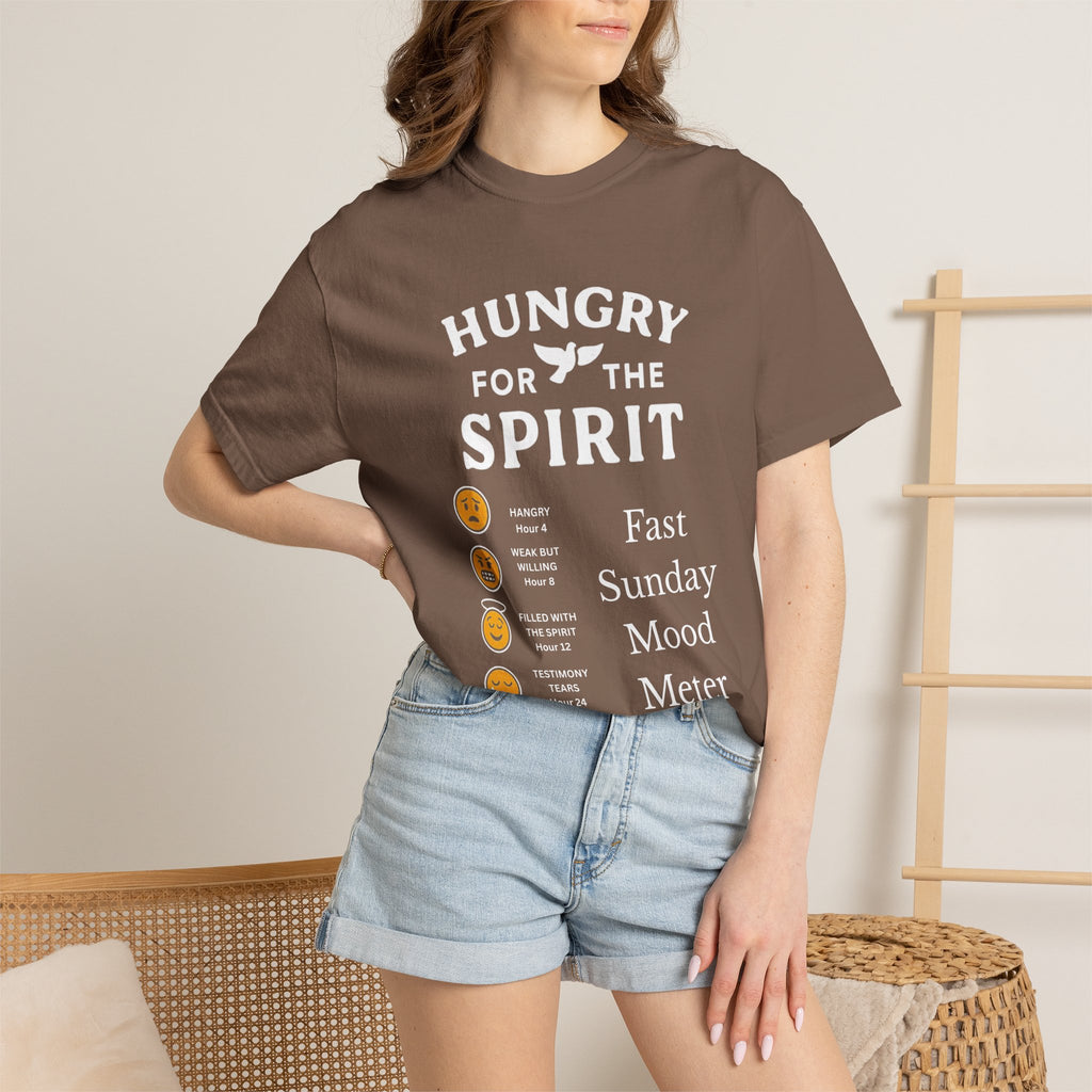 "Fast Sunday Mood Meter" Unisex Garment-Dyed T-shirt