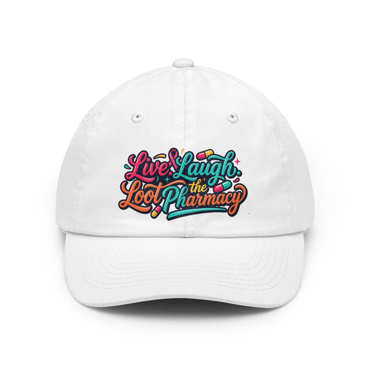 Color: White | Live Laugh Loot The Pharmacy Dad Hat