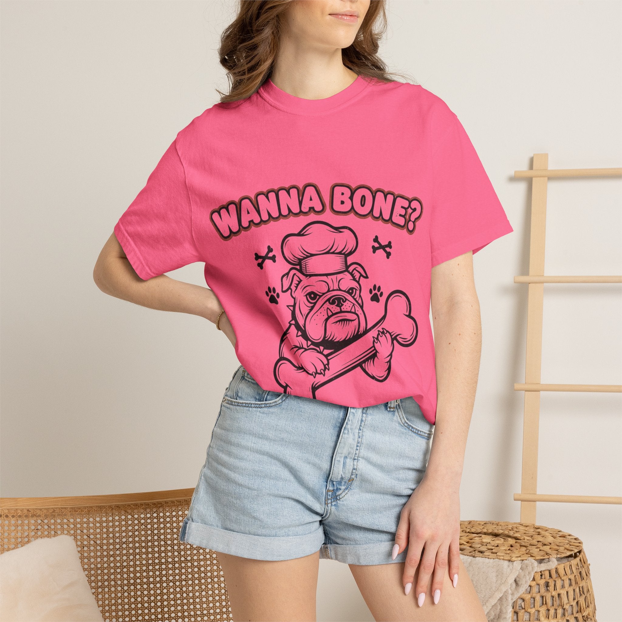 "Wanna Bone?" Unisex Garment-Dyed T-shirt