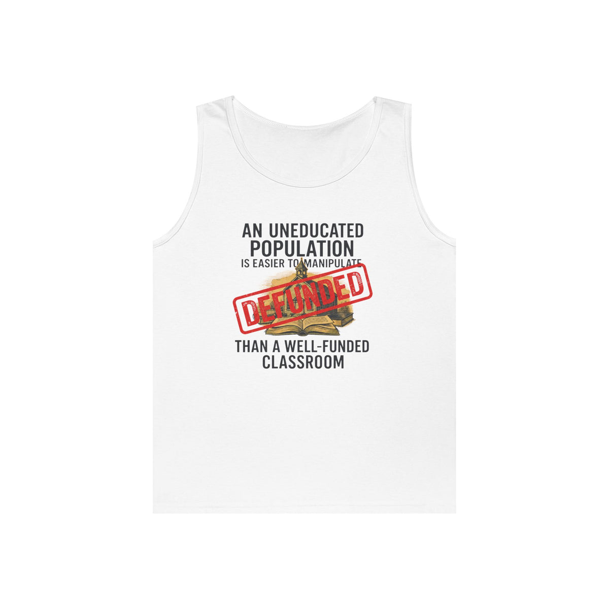 Color: White | Protest Series - Fund Public Schools Tank Top
