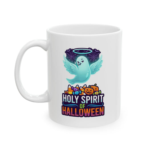 "Holy Spirit of Halloween" White Ceramic Mug