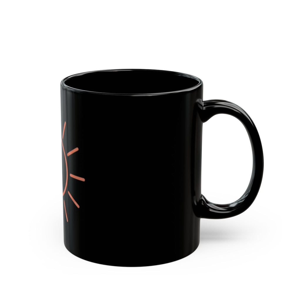 "Sun" Black Ceramic Mug — Graphic