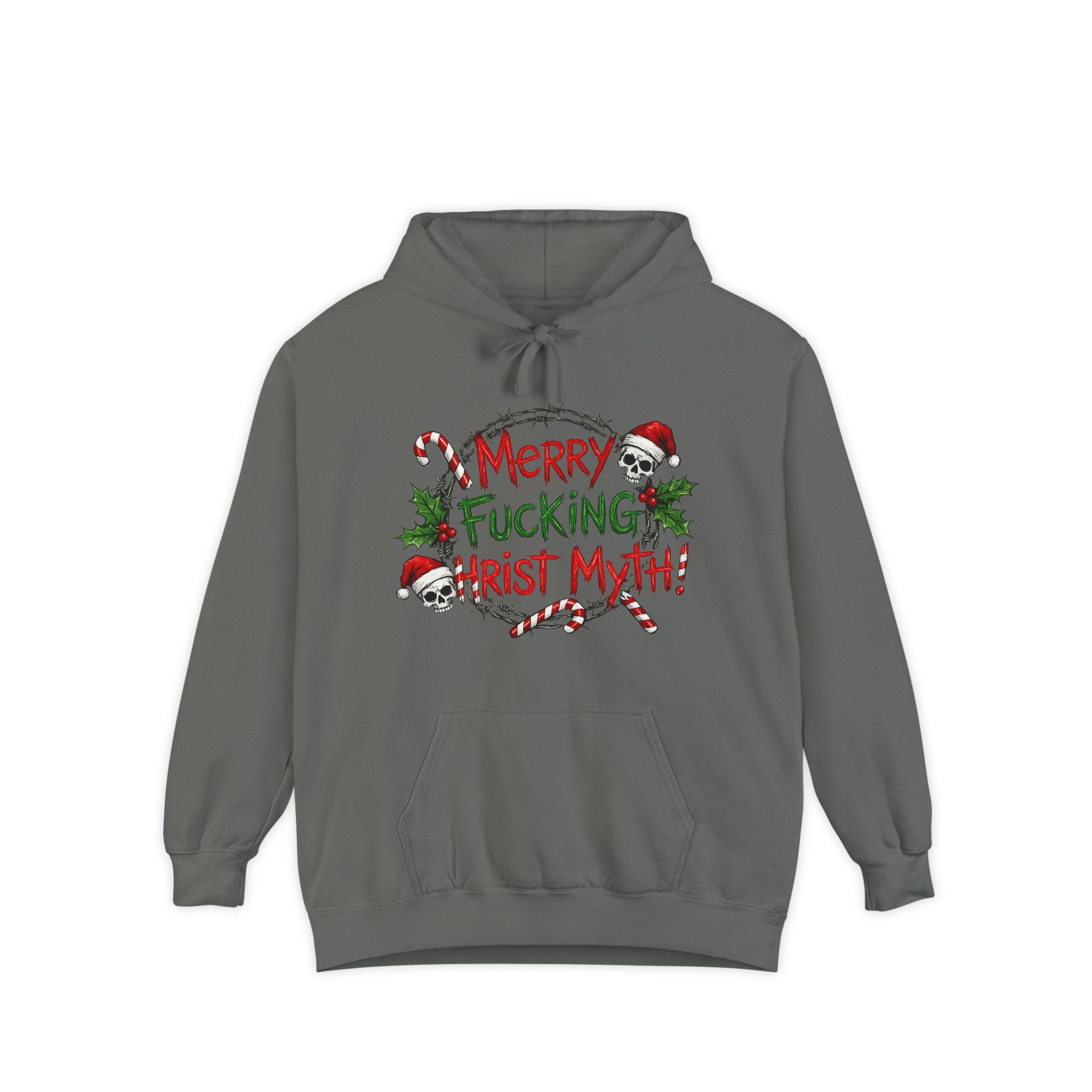 The Christ Myth Files | Garment-Dyed Hoodie — AttitudeShirts