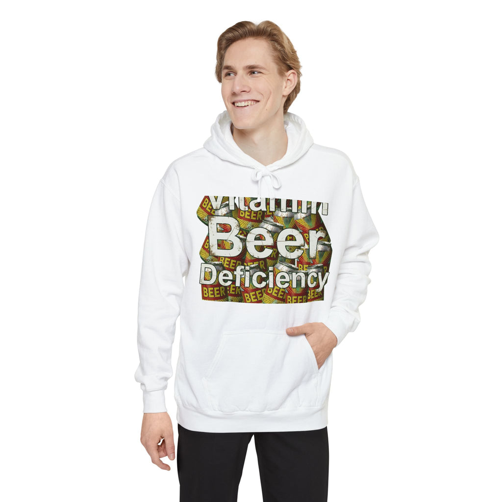 Vitamin Beer: My Daily Dose | Garment-Dyed Hoodie — AttitudeShirts