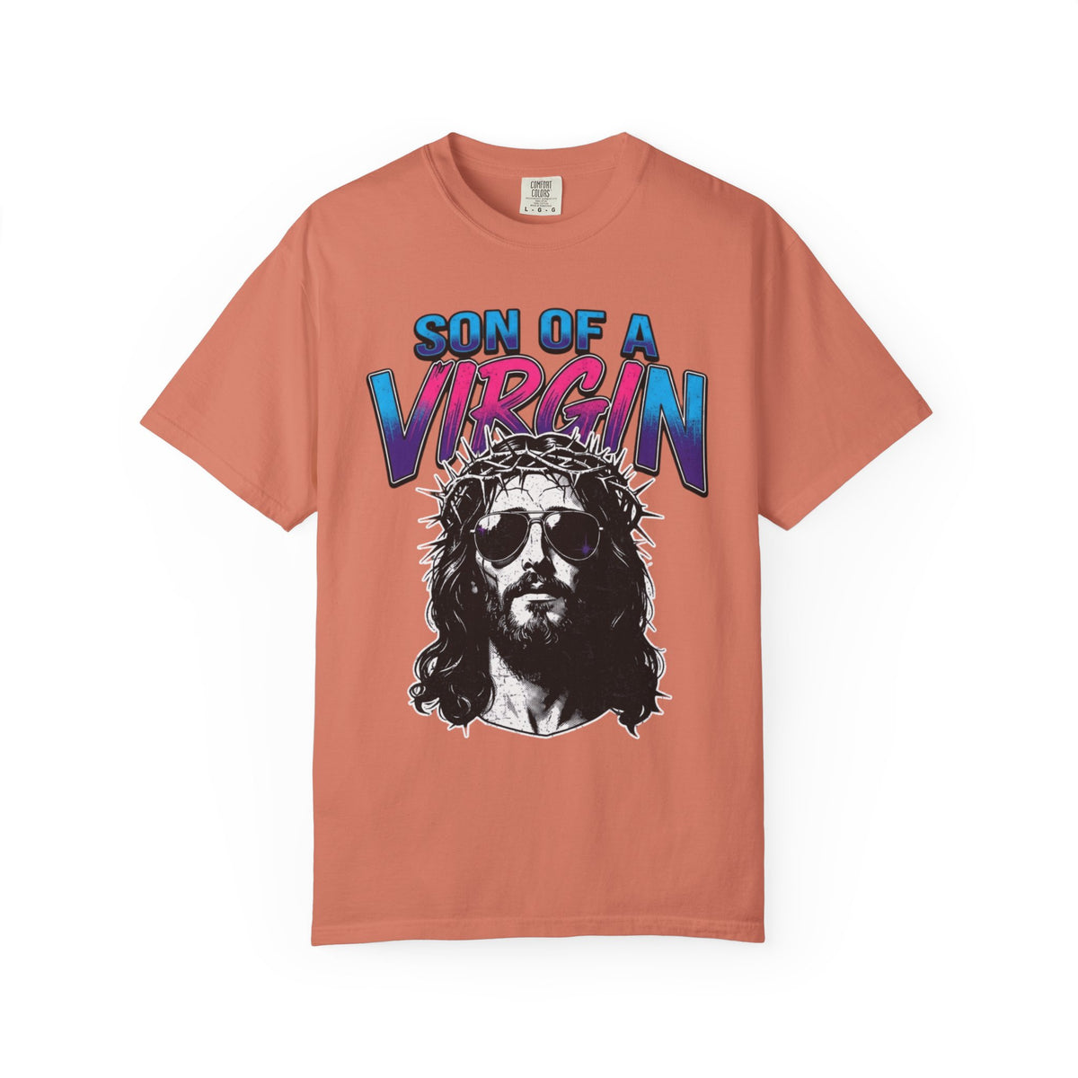 "Good Book Series - Son of A Virgin" Unisex Garment-Dyed Tee
