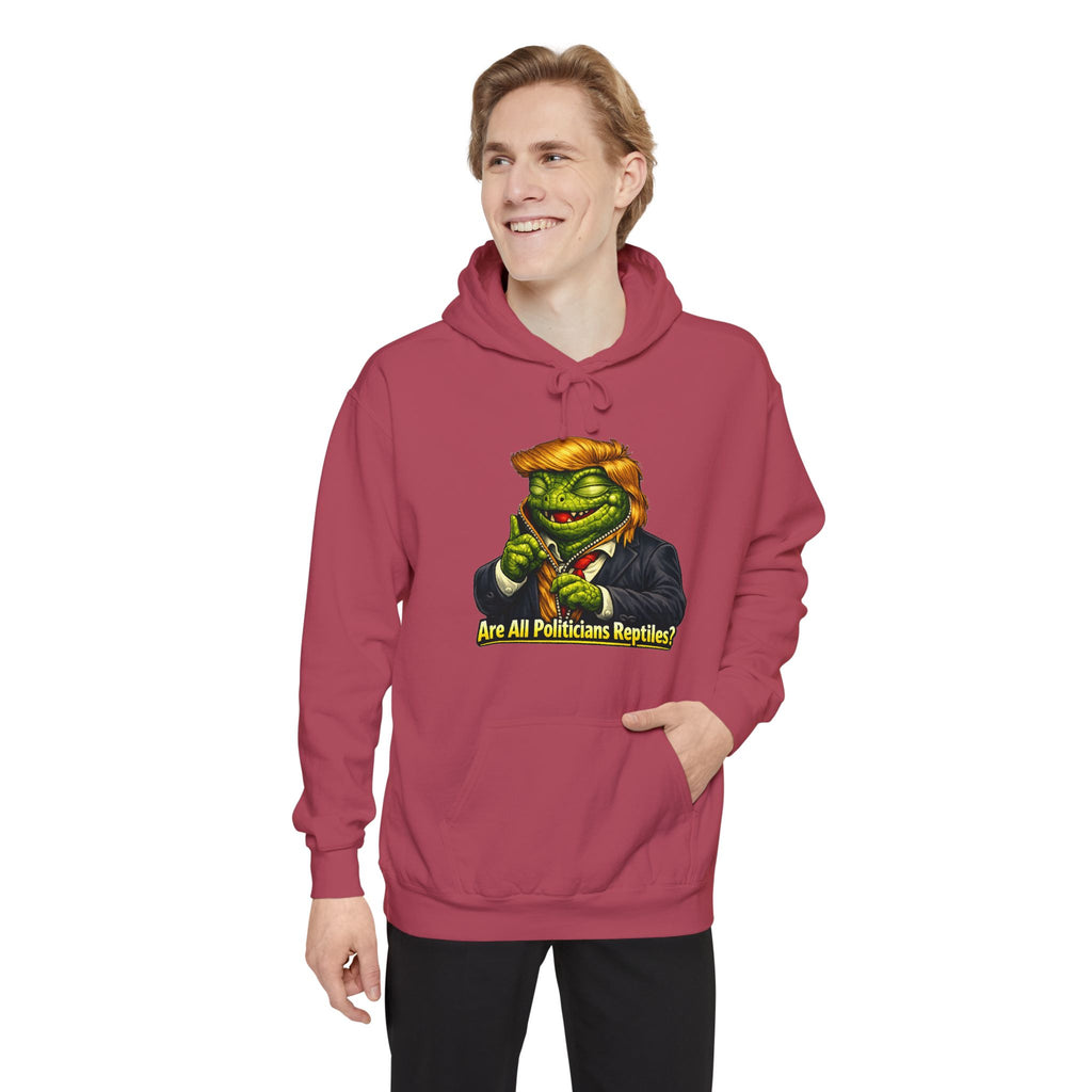 Reptilian Congress Committee | Garment-Dyed Hoodie — AttitudeShirts