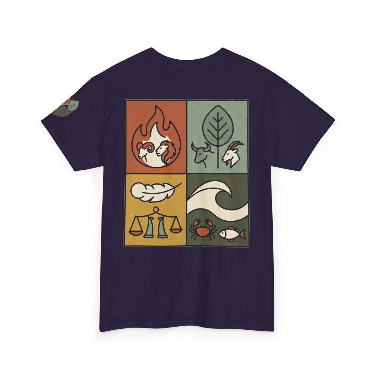 "Four Elements- Fire, Earth, Air, Water" Premium Graphic Tee