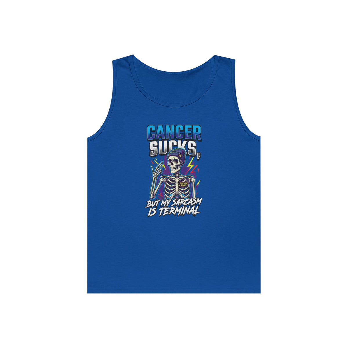 Color: Royal | Cancer Sucks But My Sarcasm Is Terminal Tank Top