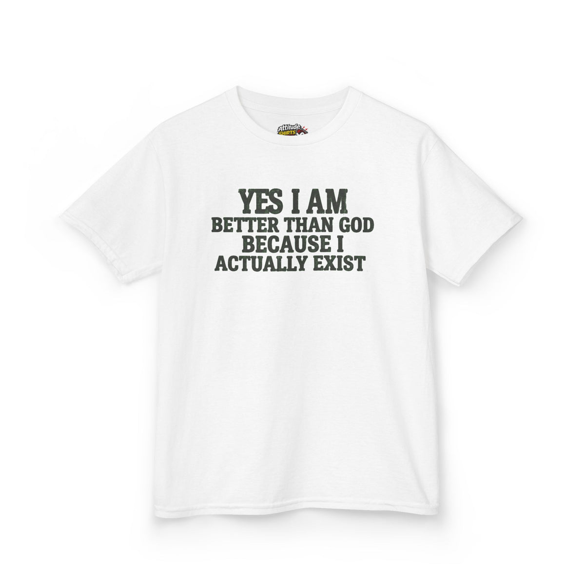 Color: White | Better than God Kids Tee