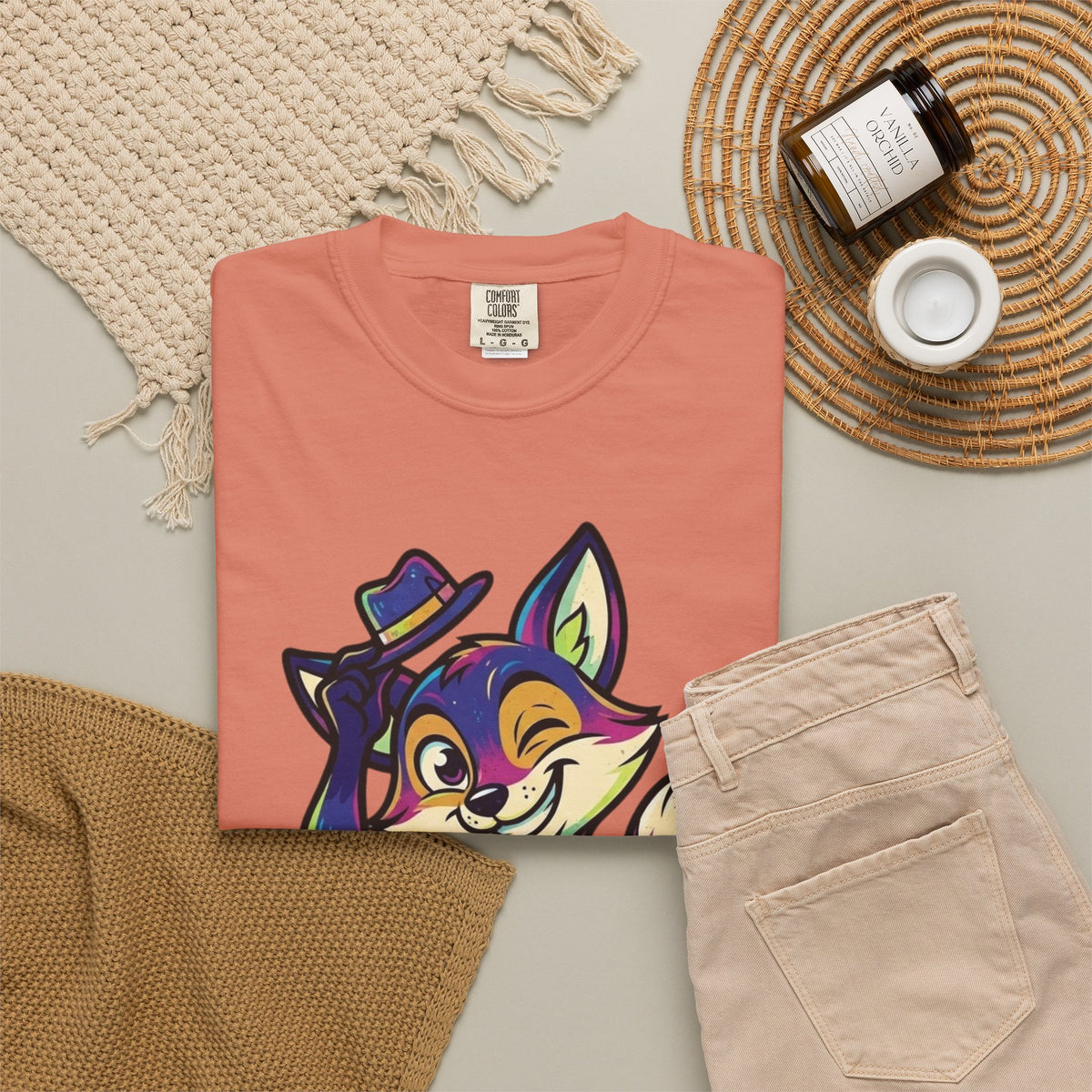 "Mischievous" Unisex Garment-Dyed Tee